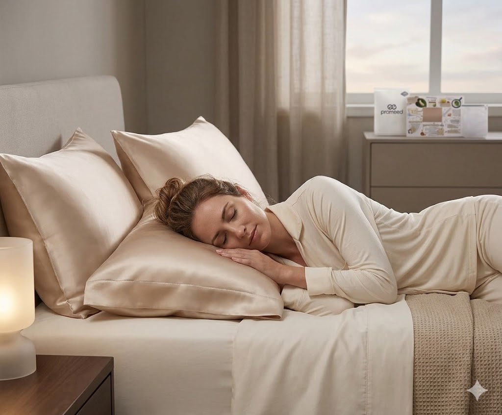 Best Silk Pillowcase Sets, AI-generated editorial image for illustrative purposes.