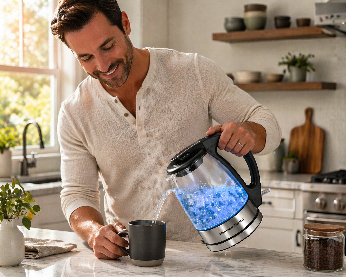 BBest Electric Kettles for Fast Boiling,AI-generated editorial image for illustrative purposes.