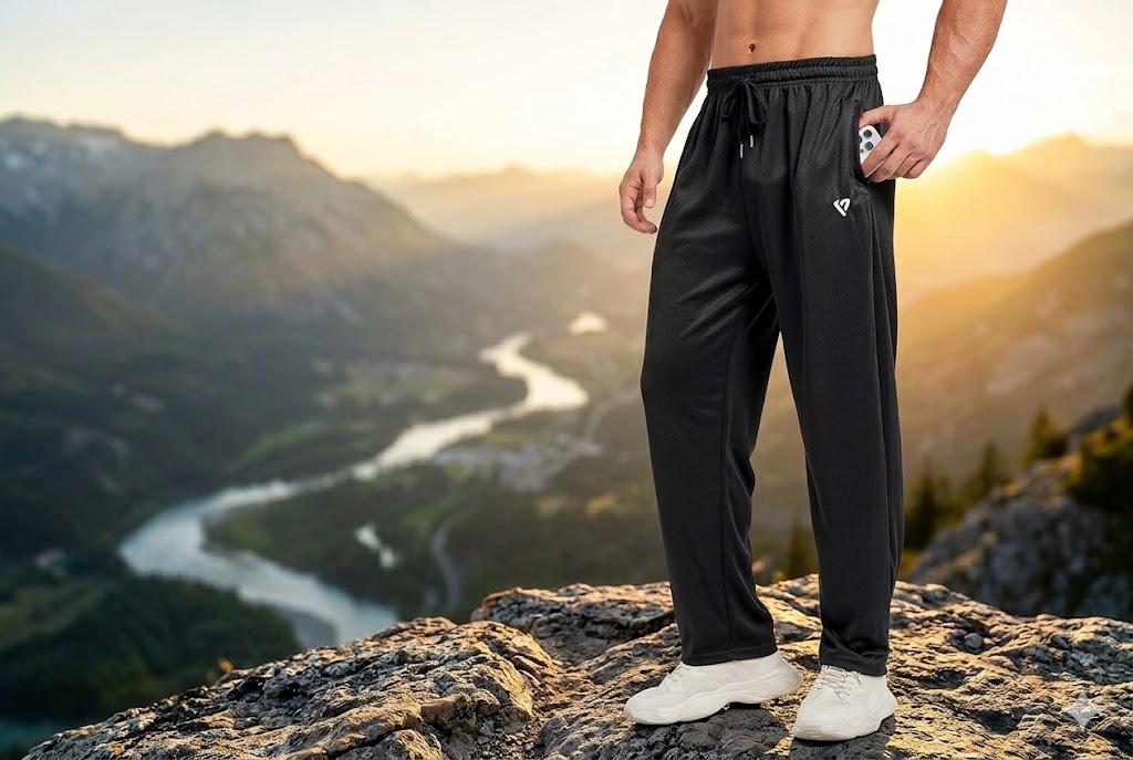 Best Sweatpants For Men For Everyday Wear, AI-generated editorial image for illustrative purposes.