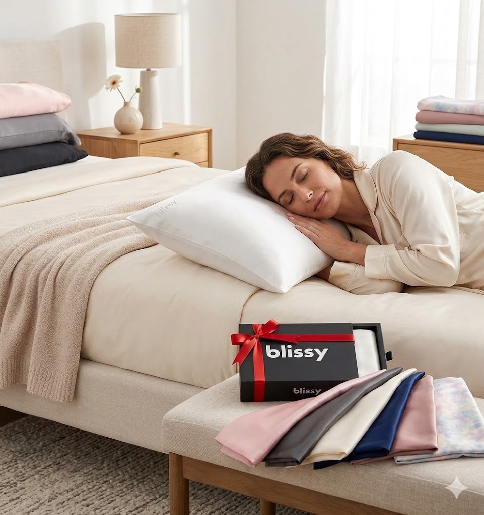 Best Silk Pillowcase Sets, AI-generated editorial image for illustrative purposes.