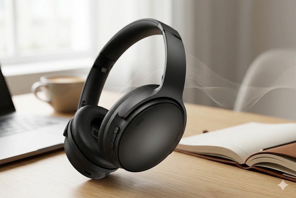 Best Affordable Noise Cancelling Headphones, AI-generated editorial image for illustrative purposes.