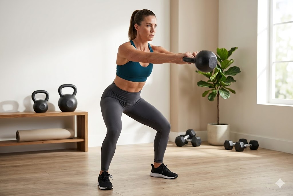 Best Kettlebells for Home Gyms, AI-generated editorial image for illustrative purposes.