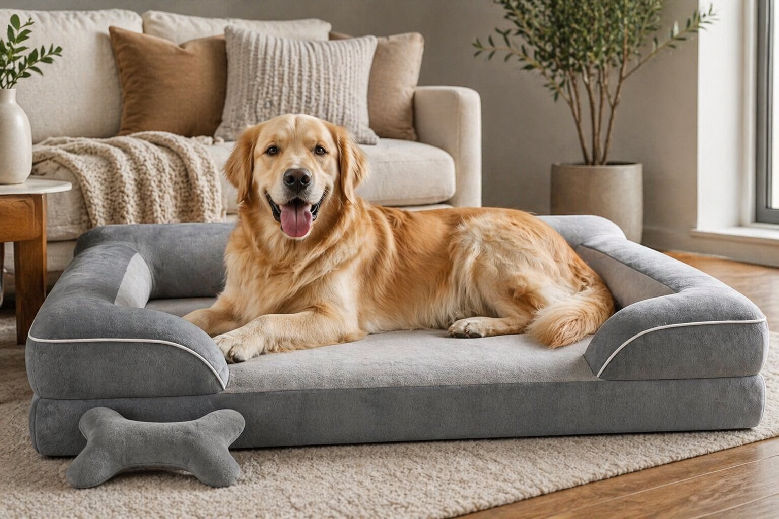 Best Orthopedic Dog Beds for Joint Support, AI-generated editorial image for illustrative purposes.