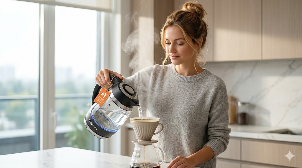 Best Electric Kettles for Fast Boiling, AI-generated editorial image for illustrative purposes.