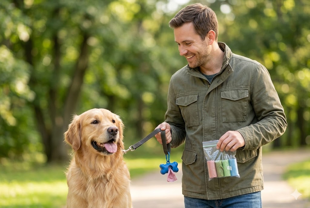 Best Dog Poop Bags, AI-generated editorial image for illustrative purposes.