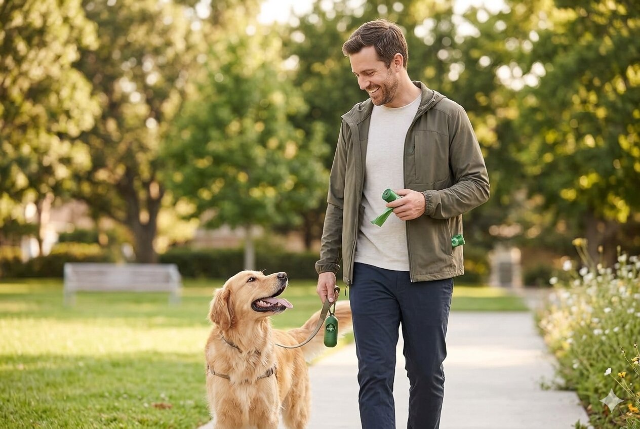 Best Dog Poop Bags, AI-generated editorial image for illustrative purposes.