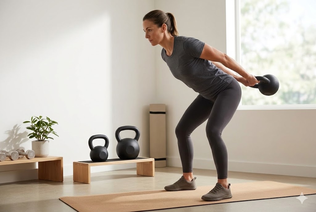 Best Kettlebells for Home Gyms, AI-generated editorial image for illustrative purposes.
