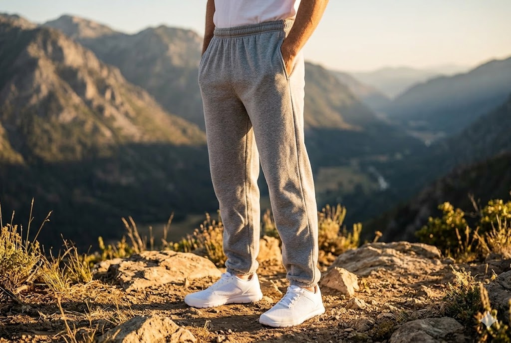 Best Sweatpants For Men For Everyday Wear, AI-generated editorial image for illustrative purposes.