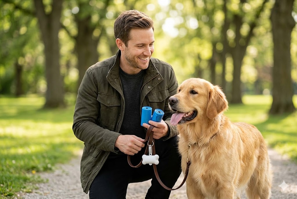 Best Dog Poop Bags, AI-generated editorial image for illustrative purposes.