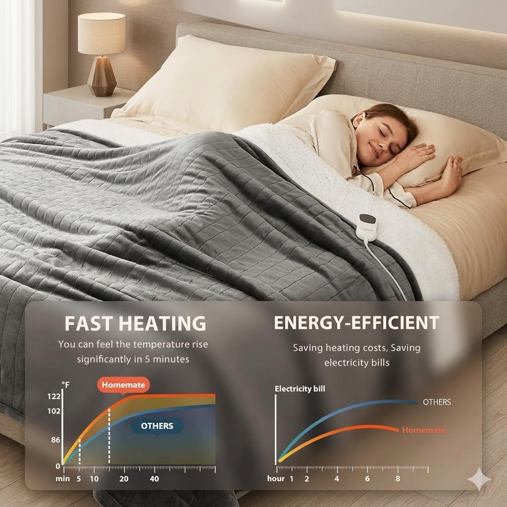 Best Heated Throw Blankets for Cozy Warmth, AI-generated editorial image for illustrative purposes.