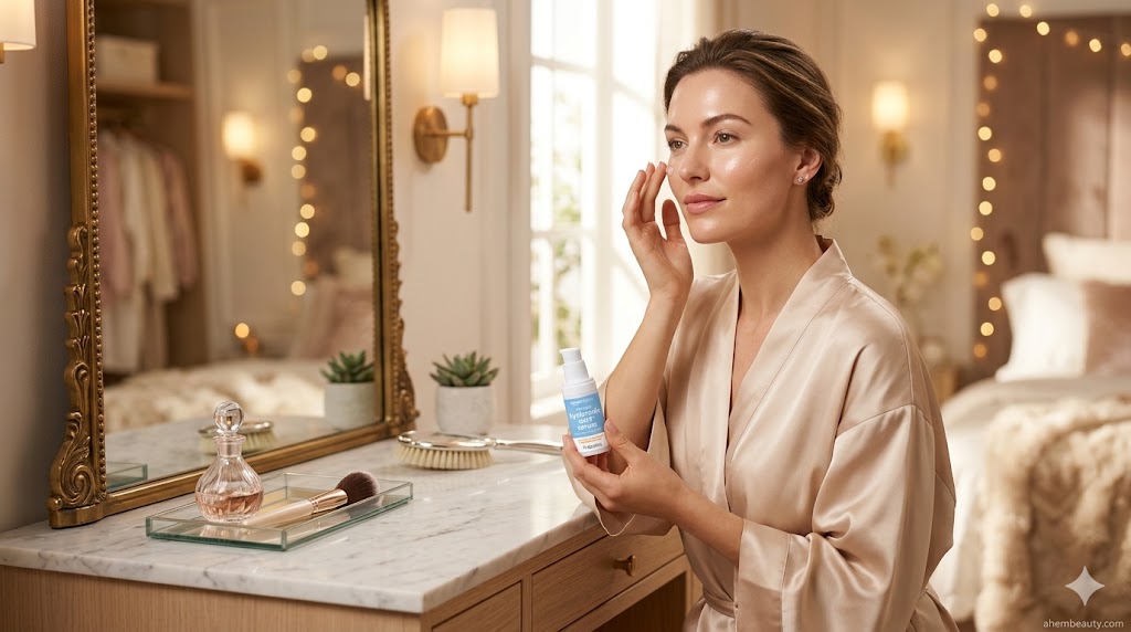 Best Hyaluronic Acid Serums for Deep Hydration, AI-generated editorial image for illustrative purposes.