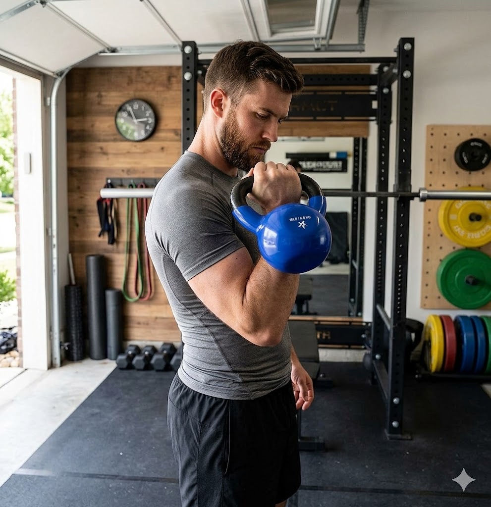 Best Kettlebells for Home Gyms, AI-generated editorial image for illustrative purposes.