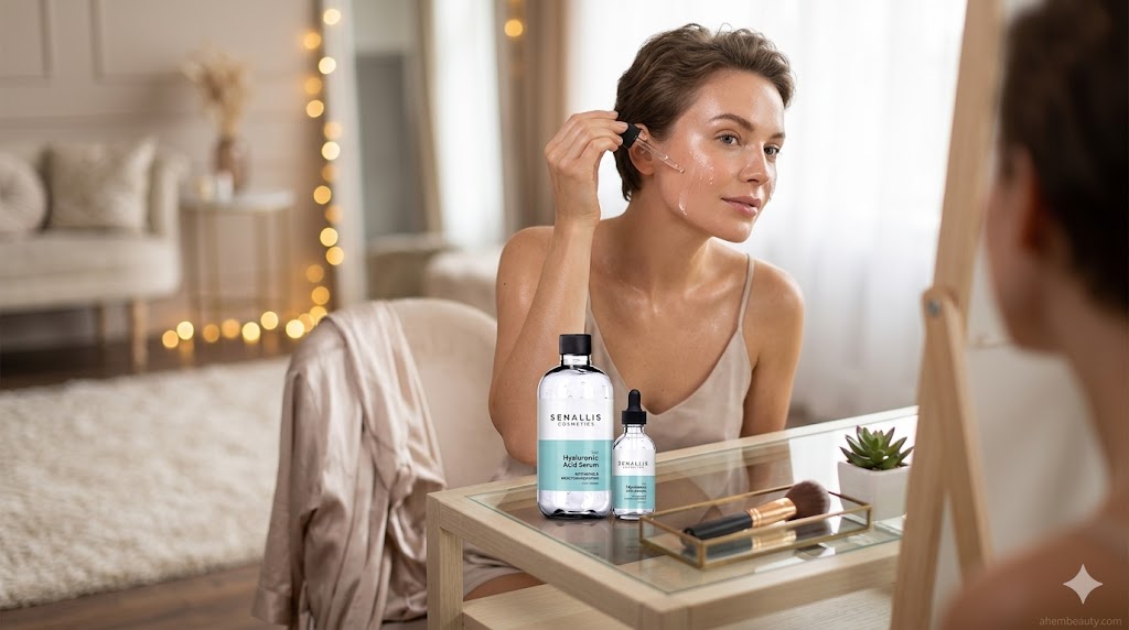 Best Hyaluronic Acid Serums for Deep Hydration, AI-generated editorial image for illustrative purposes.