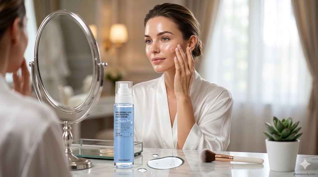 Best Hyaluronic Acid Serums for Deep Hydration, AI-generated editorial image for illustrative purposes.