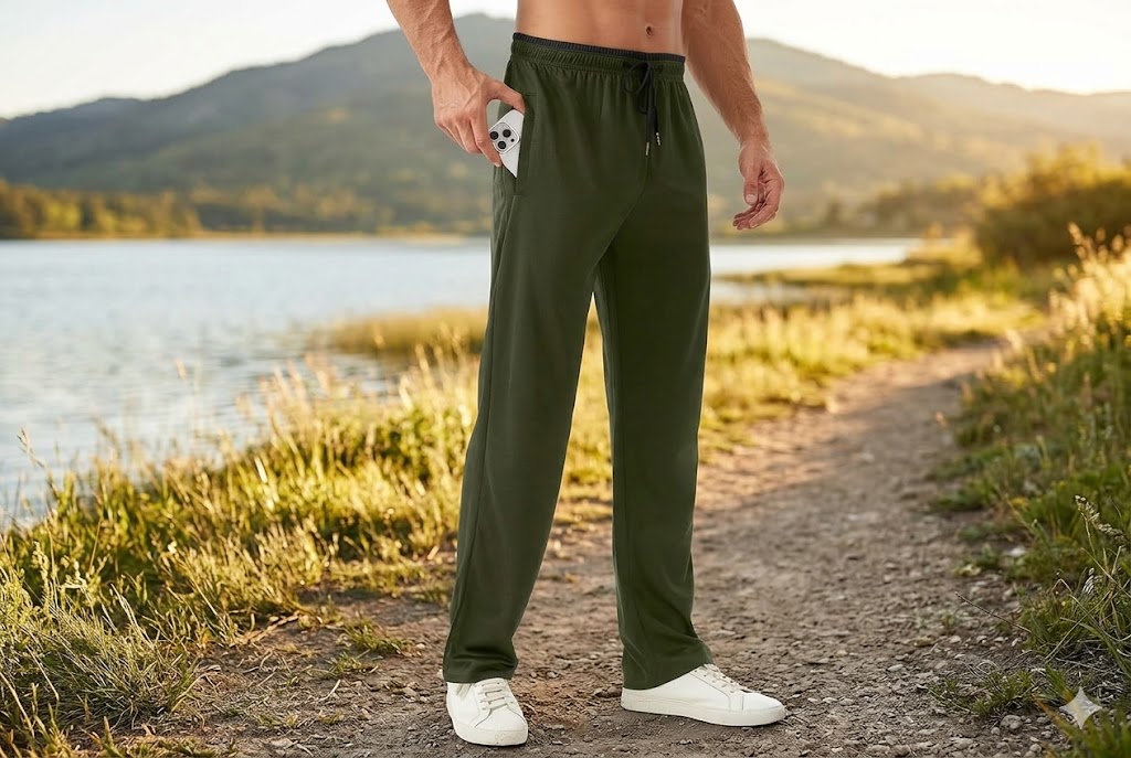 Best Sweatpants For Men For Everyday Wear, AI-generated editorial image for illustrative purposes.
