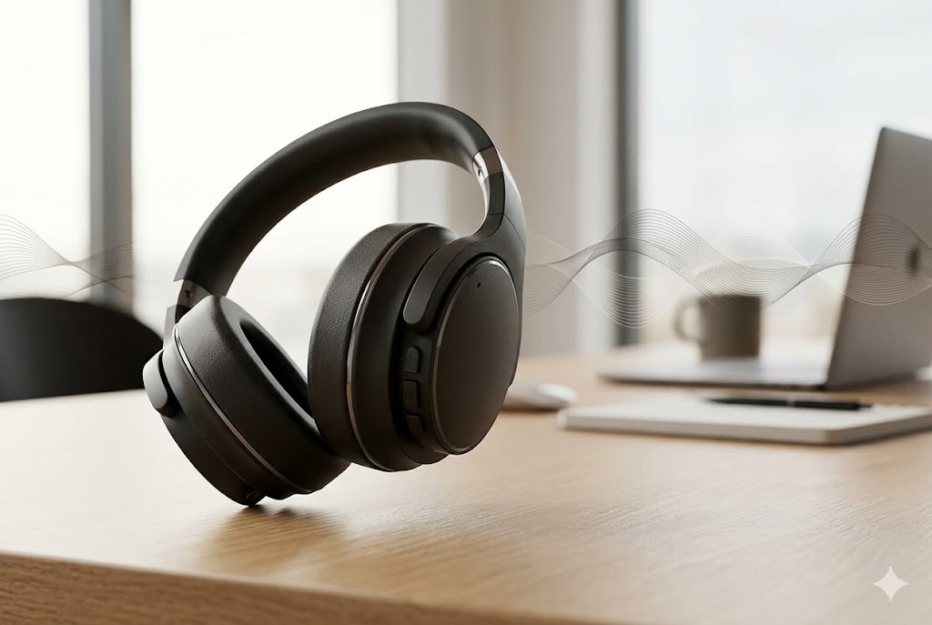 Best Affordable Noise Cancelling Headphones, AI-generated editorial image for illustrative purposes.