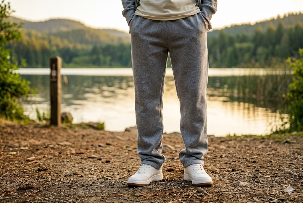 Best Sweatpants For Men For Everyday Wear, AI-generated editorial image for illustrative purposes.
