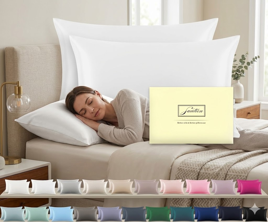 Best Silk Pillowcase Sets, AI-generated editorial image for illustrative purposes.