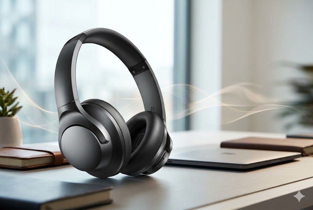 Best Affordable Noise Cancelling Headphones, AI-generated editorial image for illustrative purposes.