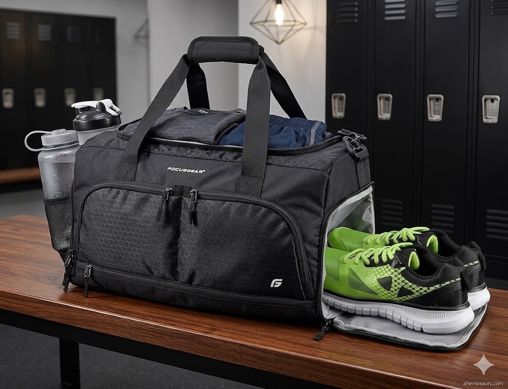 Best Gym Bags with Shoe Compartment, AI-generated editorial image for illustrative purposes.