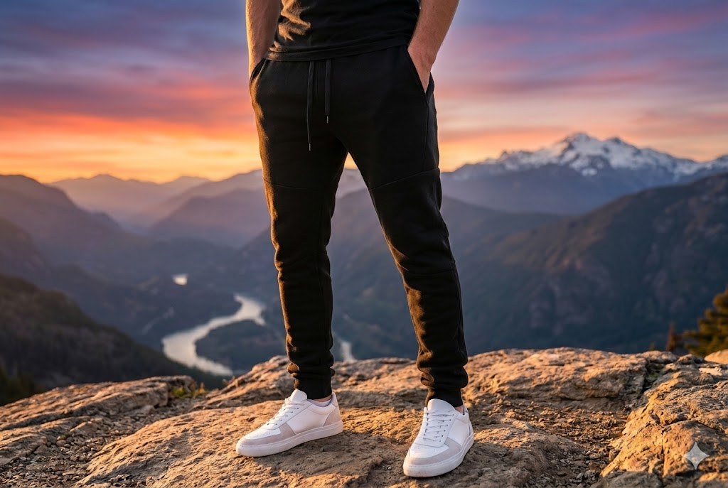 Best Sweatpants For Men For Everyday Wear, AI-generated editorial image for illustrative purposes.