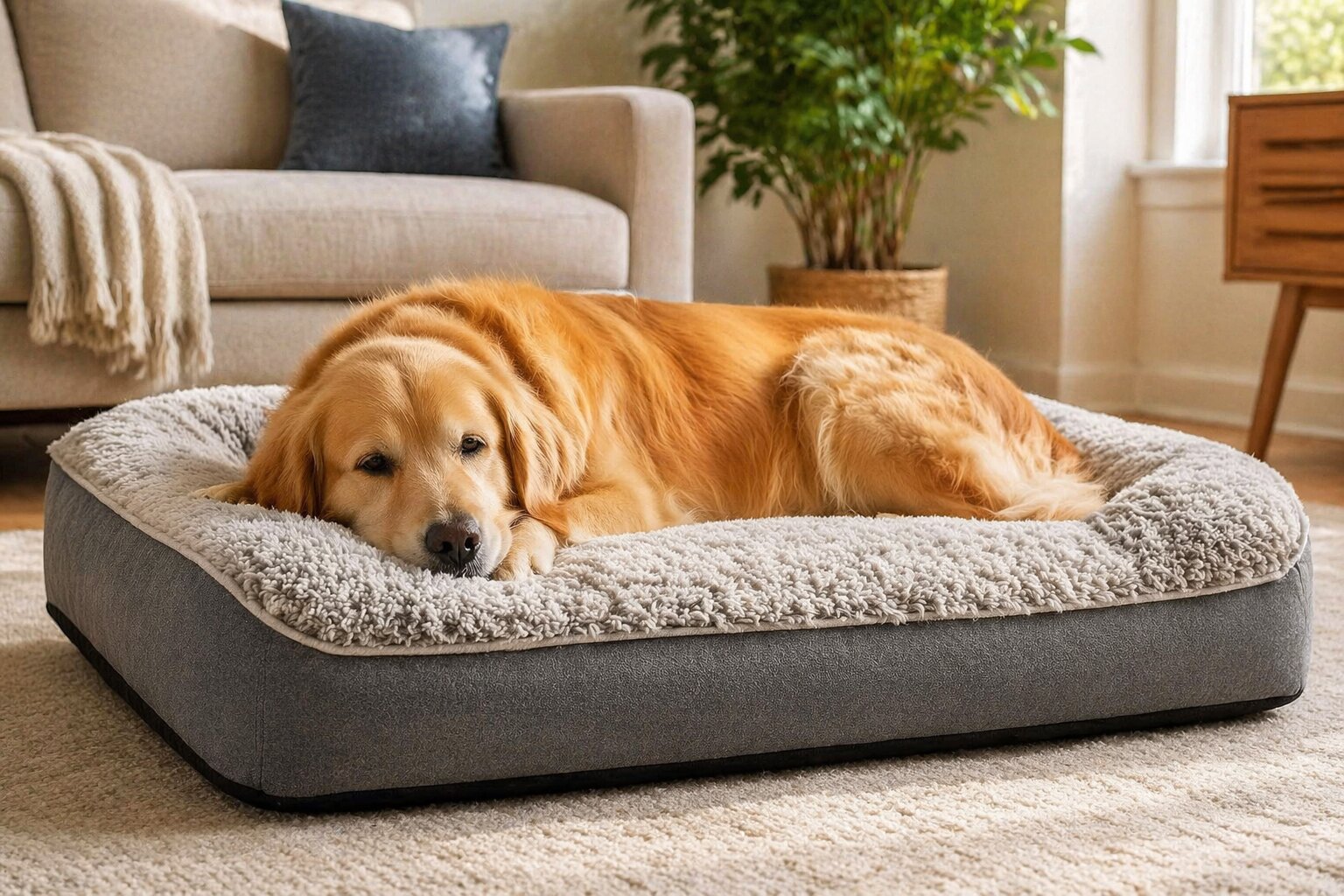 Best Orthopedic Dog Beds for Joint Support, AI-generated editorial image for illustrative purposes.