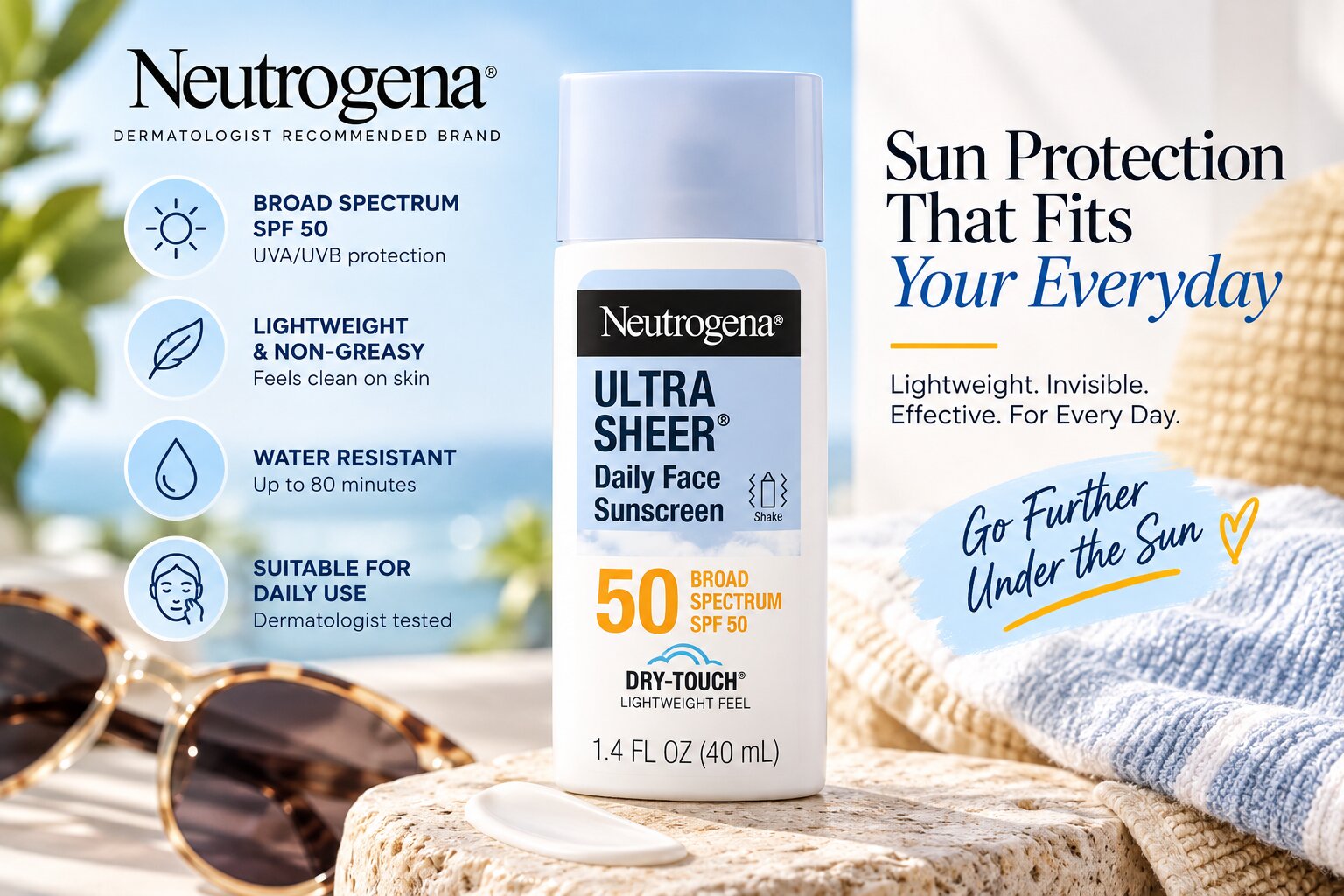 Best Sunscreens for Daily Use, AI-generated editorial image for illustrative purposes.