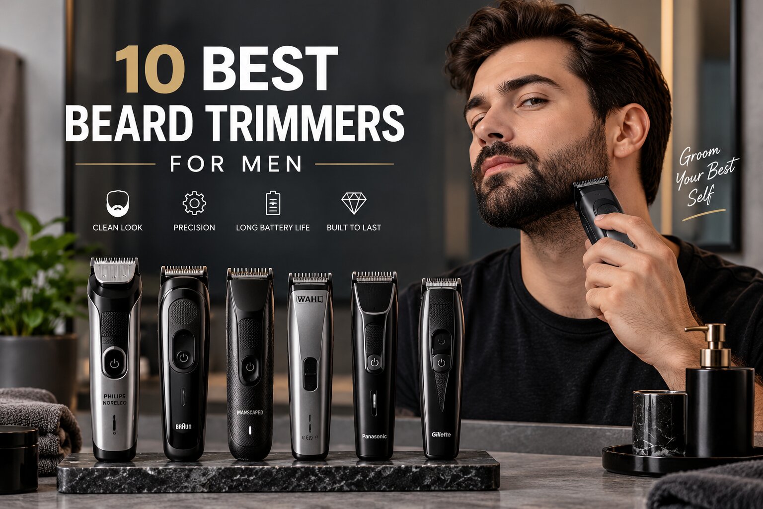 10 Best Beard Trimmers for Men: Top Picks & Reviews, AI image