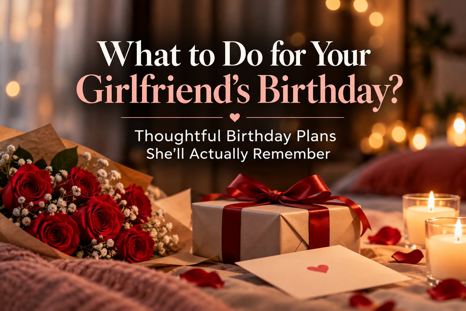 What to do for your girlfriend's birthday with a romantic birthday surprise