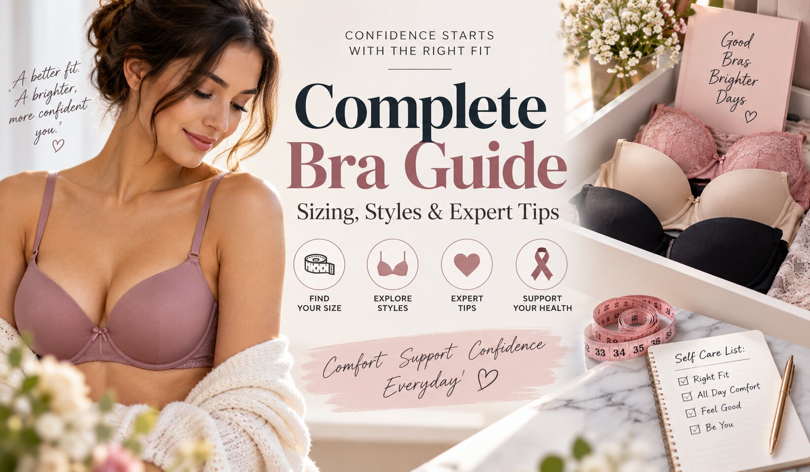 Complete Bra Guide: How to Find Your Perfect Bra Size & Style