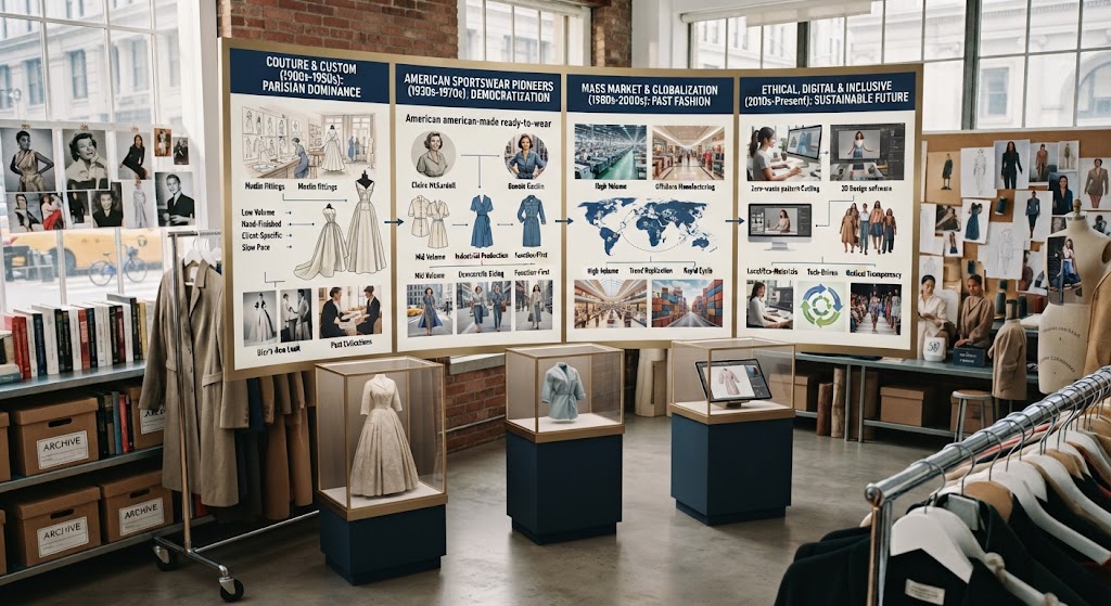 Contemporary fashion design and creative leadership representing the future of women in fashion