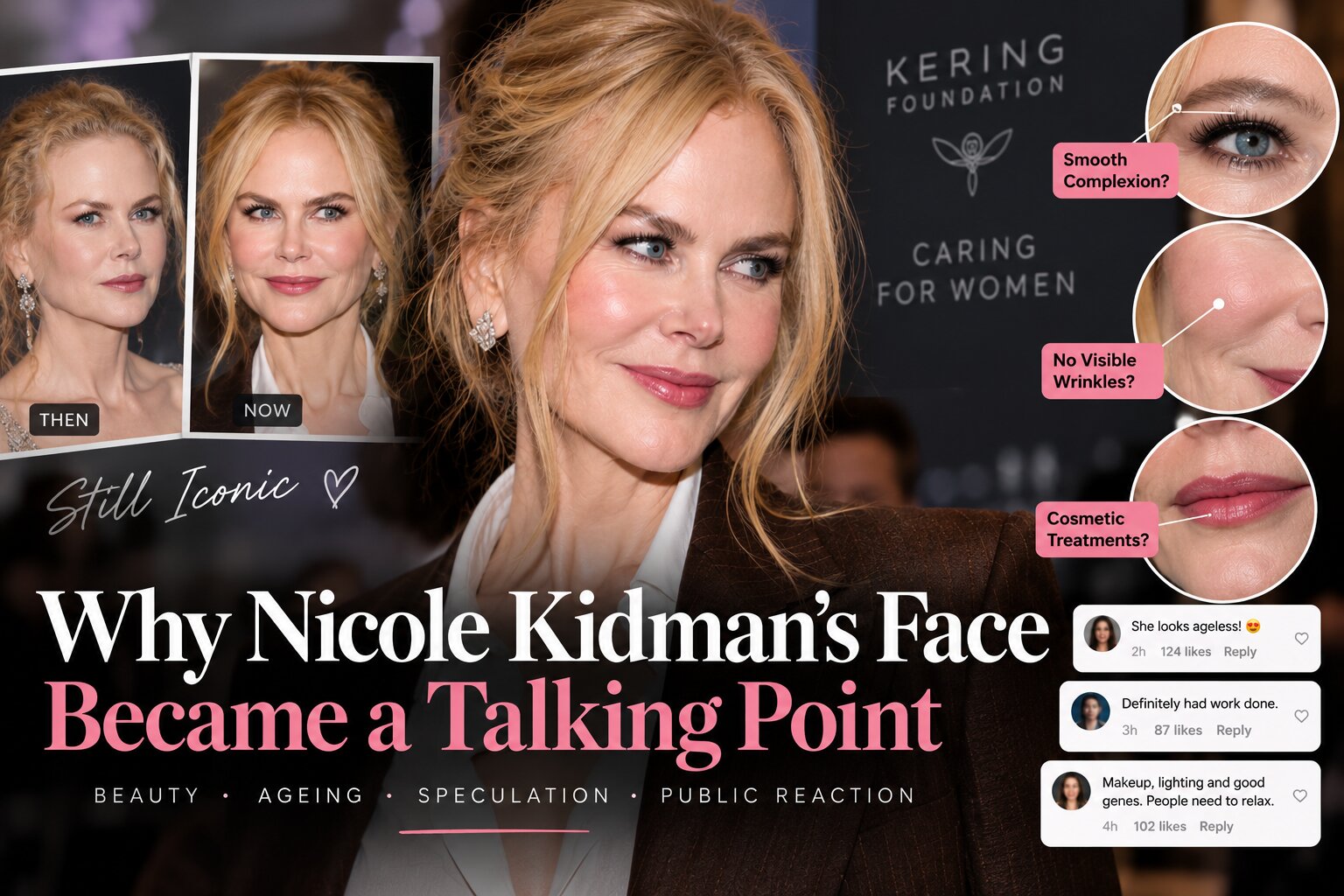 Nicole Kidman attends a New York charity event amid cosmetic surgery rumors