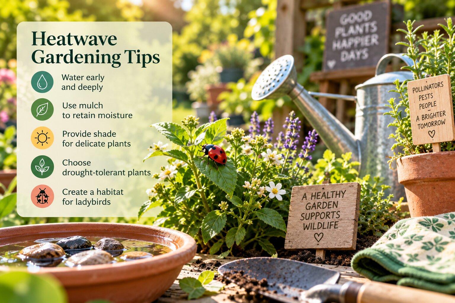 Gardening tips for protecting plants and creating a wildlife-friendly garden